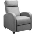 thumbnail image 1 of Vineego Home Theater Recliner with Padded Seat and Backrest, Gray Fabric, 1 of 7