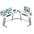 Vineego LShaped Computer Desk Modern Corner Desk with Small Table