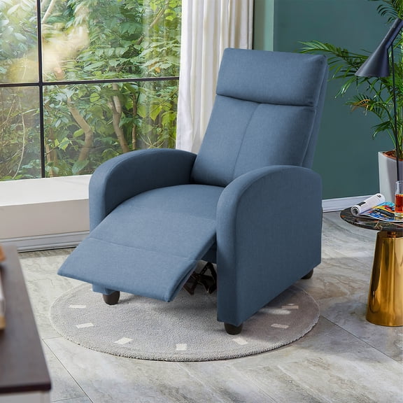 Vineego Massage Sofa Chair,Adjustable Fabric Recliner Home Theater Seating with Padded Backrest and Thick Seat Cushion ,Gray