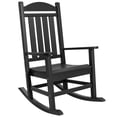 thumbnail image 1 of Vineego Outdoor Patio Rocking Chair, Weather Resistant Oversized Porch Rocker,Black, 1 of 2