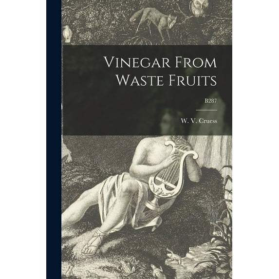 Vinegar From Waste Fruits; B287 (Paperback)