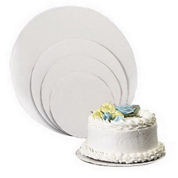 Vineland Packaging Single Wall Circular Cake Board White, 6" Diameter | 500/Case