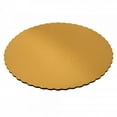 thumbnail image 1 of Vineland Packaging Single Wall Corrugated Scalloped Edge Cake Circle Gold, 10" Diameter | 200/Case, 1 of 4