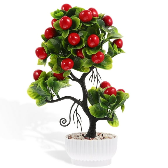Lifelike Artificial Fruit Tree Decor for Home Made of PP PVC and Foams Assorted Color
