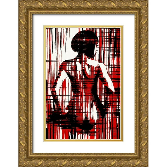 Vinet, Yannick 23x32 Gold Ornate Wood Framed with Double Matting Museum Art Print Titled - Mon Amour