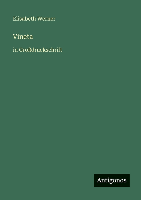 Vineta: in GroÃdruckschrift, (Paperback)