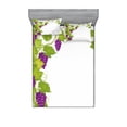 thumbnail image 1 of Vineyard Bedding Set with Sheet & Covers, Latin Brochure Italian Town Province Vintage Style Menu Sign Art Pattern, Printed Bedroom Decor 2 Shams, 4 Sizes, Violet Green, by Ambesonne, 1 of 3