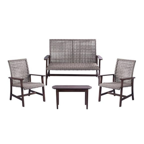 Vineyard Collection Conversation set Armchair, Loveseat and Coffee Table