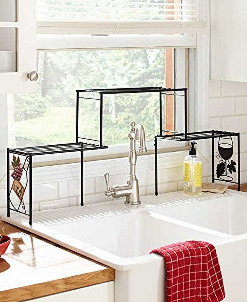 Over The Sink Rack Coffee Kitchen Decor Shelf Space Saver Fit Tall Faucet, Home & Garden, Kitche…