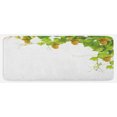 thumbnail image 1 of Vineyard Kitchen Mat, Collage of Wine Leaves on Bunch Farming Natural Rural Tasty Food Berry Image, Plush Decorative Kitchen Mat with Non Slip Backing, 47" X 19", Green Yellow, by Ambesonne, 1 of 1