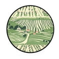 thumbnail image 1 of Vineyard Landscape Memory Foam Bath Mat 36" Absorbent Rug with Non Slip Base and 4 Bonus Pads, 1 of 6