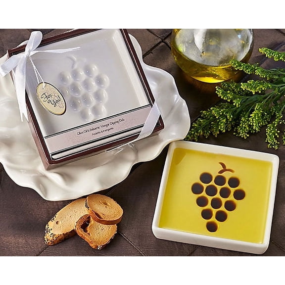 "Vineyard Select" Olive Oil and Balsamic Vinegar Dipping Plate