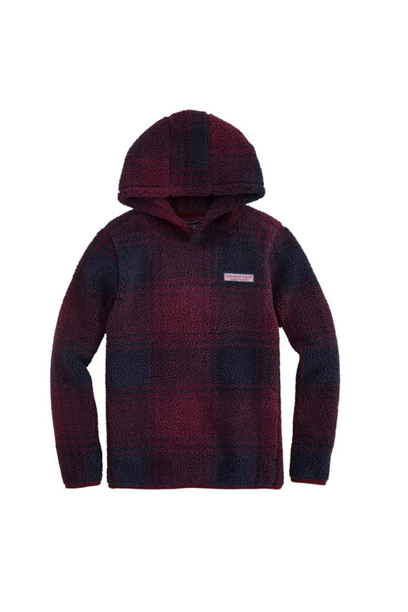 Boys Printed Stillwater Sherpa Hoodie, Multi, M(12-14)