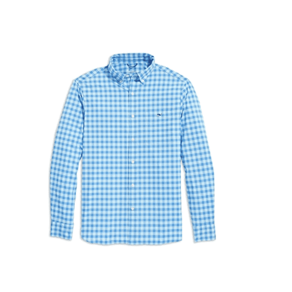 Vineyard Vines Gingham on the Go Long Sleeve Button Down Shirt