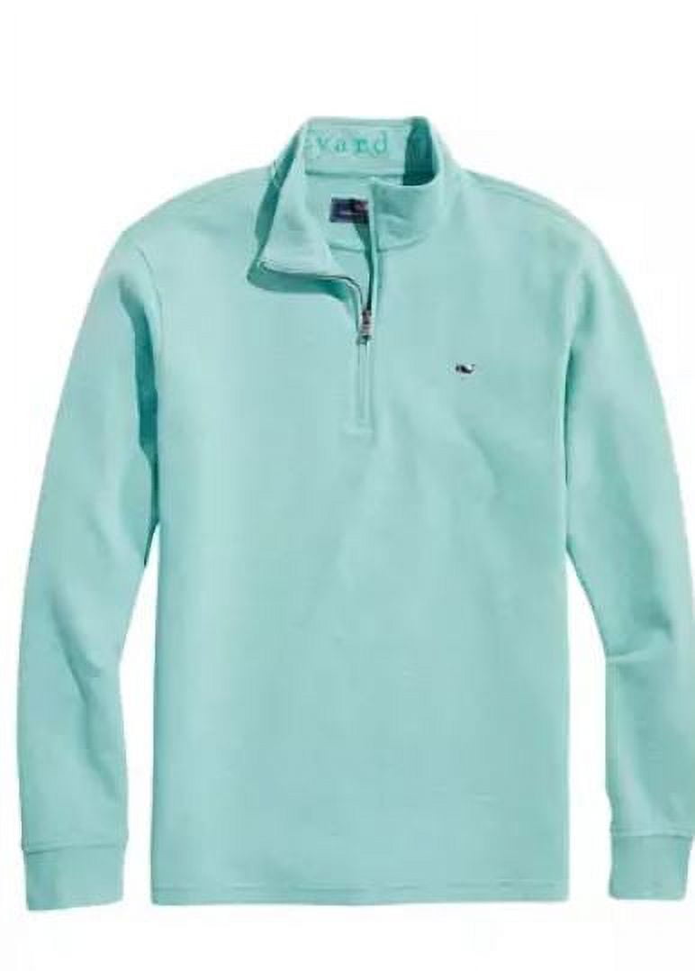 VINEYARD VINES Men's Andros Blue Quarter Zip Sweatshirt, Large
