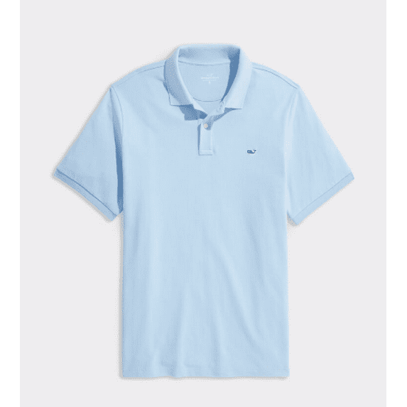 Vineyard Vines Men's Blue Heritage Pique Polo, Small