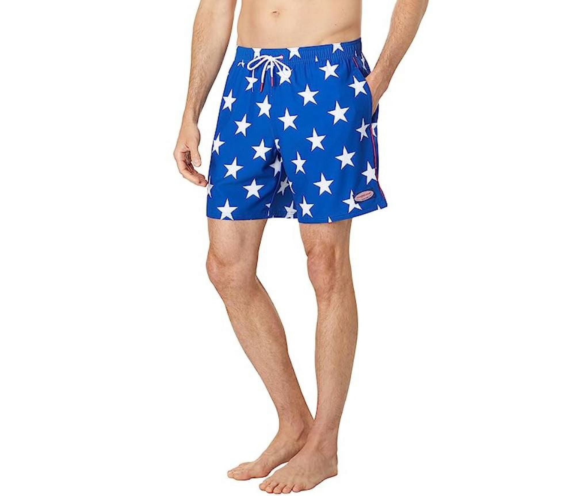 Vineyard Vines Men's Chappy Printed Swim Trunks, Large