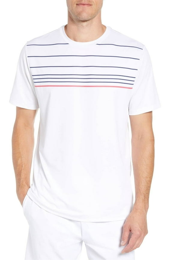 Men's Engineered Performance Tennis Sport T-Shirt in White $48.00 (L) Large