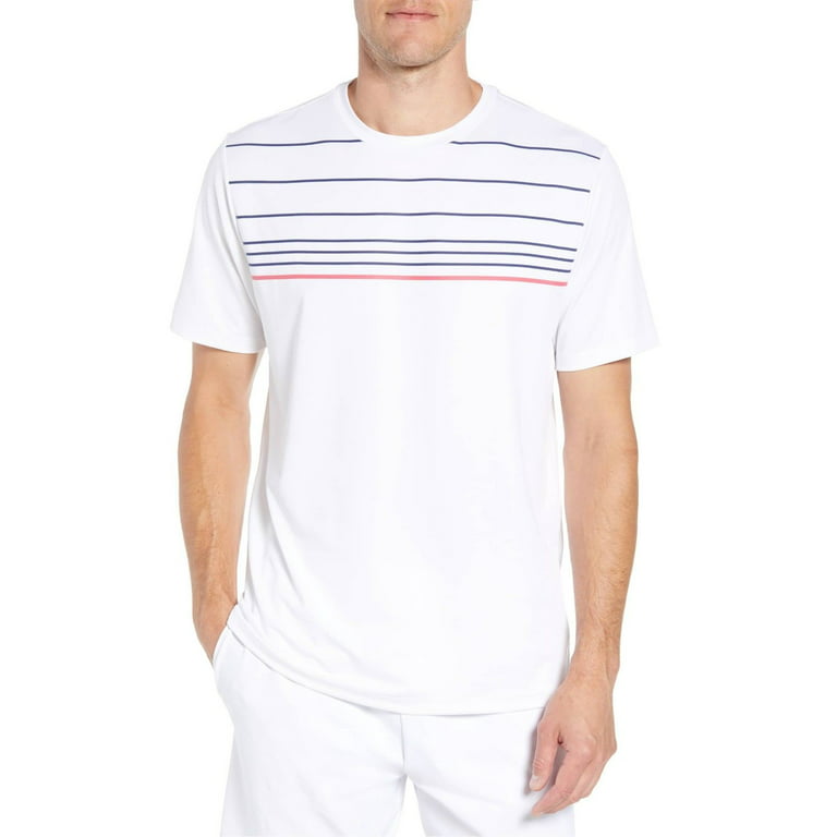 Vineyard Vines Men's Engineered Performance Tennis Sport T-Shirt in White  $48.00 (S) Small 