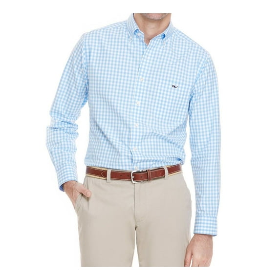 Vineyard Vines Men's Slim Fit Whale Elmont Gigham Shirt $98.50 (XL) X-Large