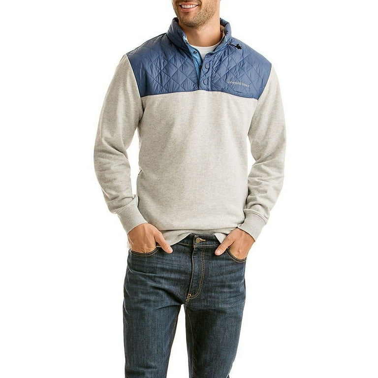 Vineyard Vines Mens Performance Snap Placket Shep Shirt Gray Heather 145 Walmart