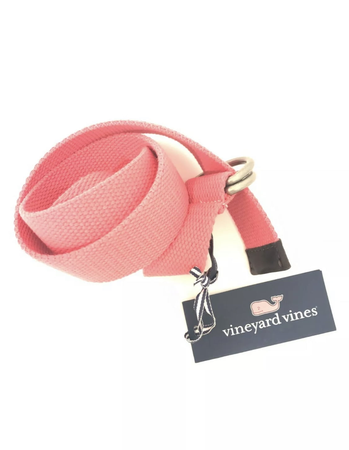 Vineyard Vines Solid Canvas D-Ring Belt Jetty Red M  display picture 2