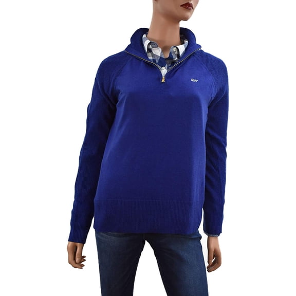Vineyard Vines Women's 1/4 zip  Sweater Pullover $148.00 in Nautical Navy (M) Medium