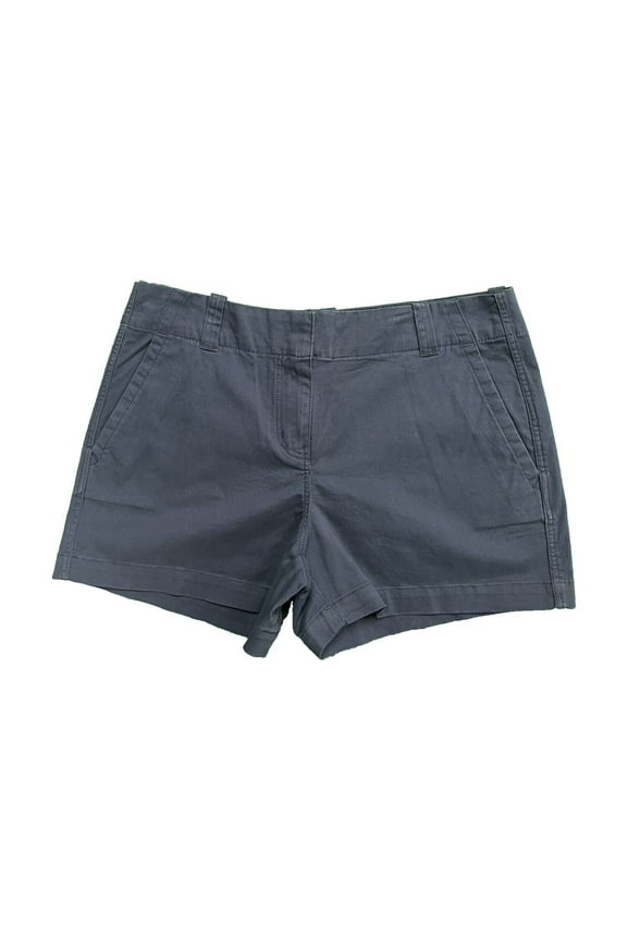 Women's Blue Blazer Shorts Everyday Solid Pockets (S04)