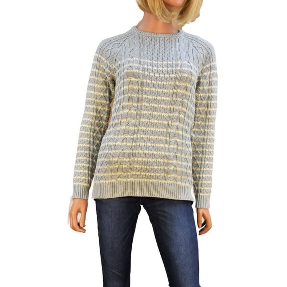 Vineyard Vines Women's Cotton Stripe Cable Sweater New With Tags $128.00[Regular,2XS]