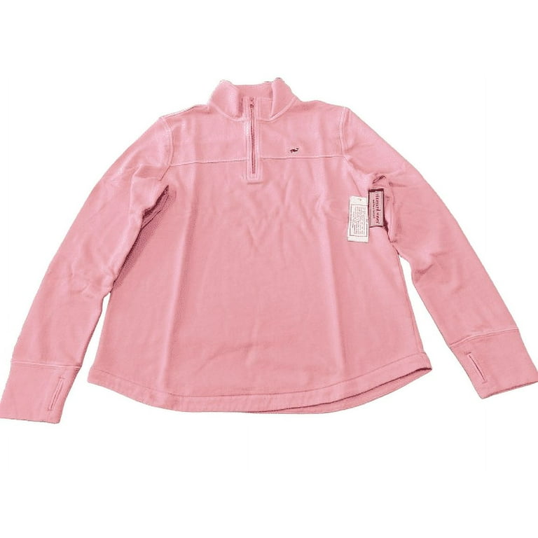 Vineyard Vines Men s Neon Pink Relaxed 1 4 Zip Sweatshirt Small Walmart