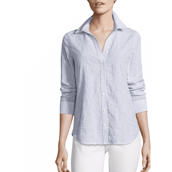 Vineyard Vines Women's Relaxed Mixed Stripe Button Down Shirt $118.00 Size 0