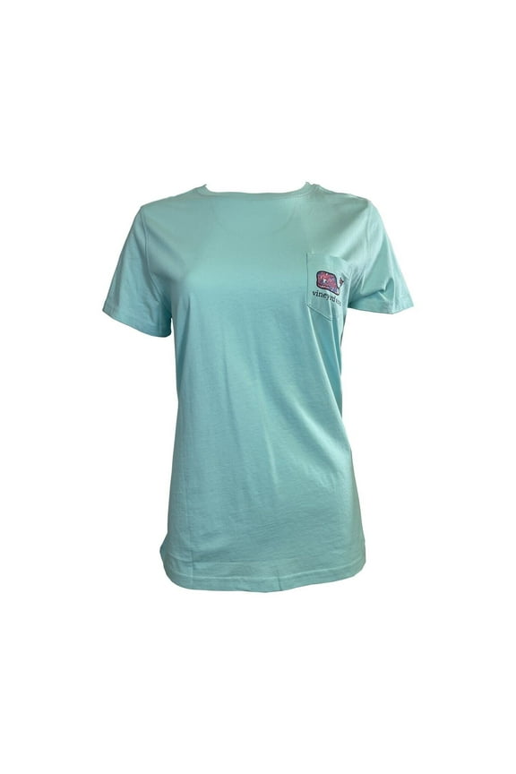 Youth's Blue Island Paradise T-Shirt Paisley Floral Whale (S01)