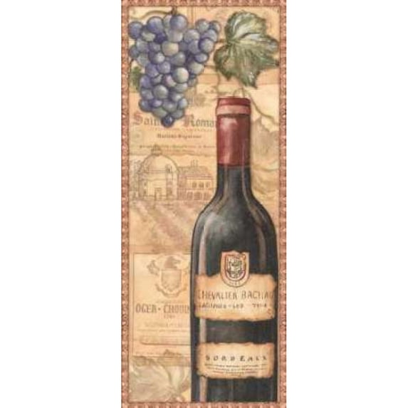 Vineyards - Red Poster Print by Charlene Audrey (10 x 20)