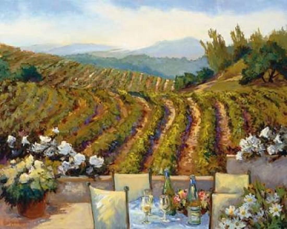 Vineyards to Mount St Helena Canvas Art - Ellie Freudenstein (24 x 30)