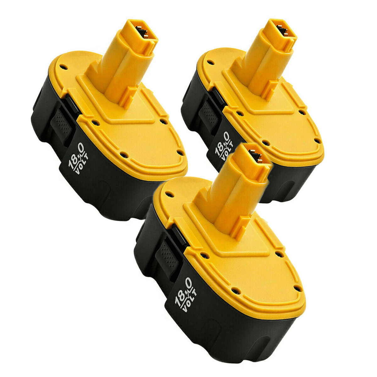 Vinida FOR 3Pack 18V 4.6Ah DC9096 Dewalt Yellow Black Ni MH Battery Replacement for XRP DC9096 DC9098 DC9099 DW9095 DW9096 DW9098 DE9039 Walmart