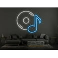 thumbnail image 1 of Vinil Record Musical Notes Neon Sign, Musical Notes LED Sign, 1 of 4
