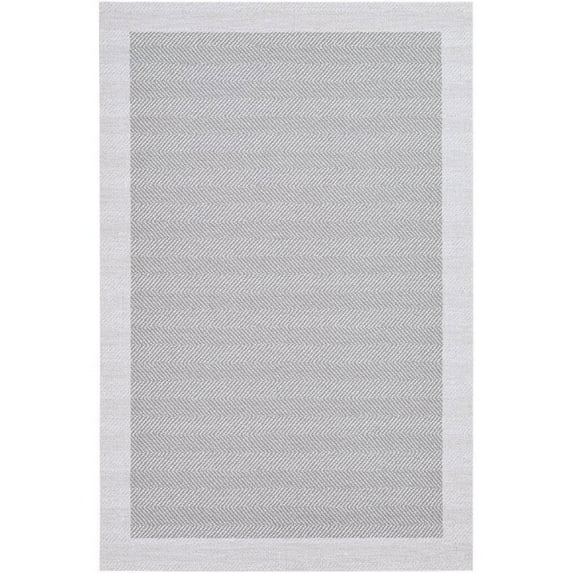 Vinilo VNL-2300 3' x 8' Rug in Cream and Medium Gray