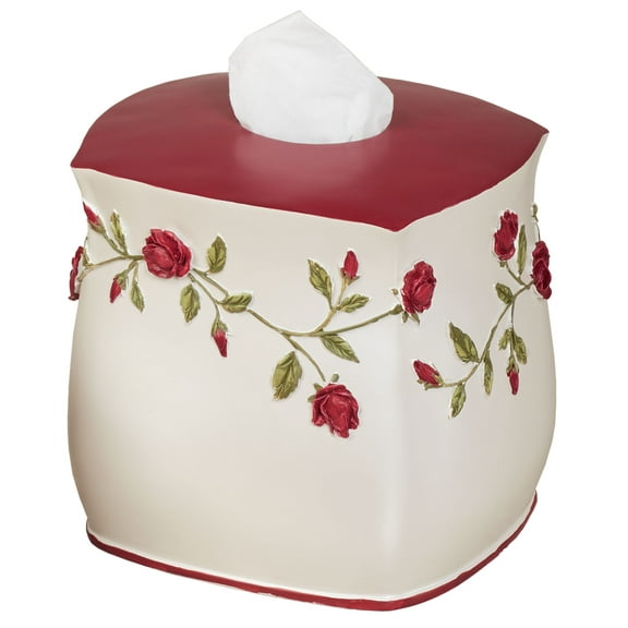 Vining Rose Tissue Cover Pearl Pearl