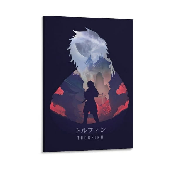 Vinland Saga Poster Thorfinn Canvas Poster Wall Art Picture Prints Hanging Photo Gift Decor Home Posters Artworks 12x18inch(30x45cm)
