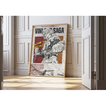Vinland Saga Poster, Vintage Anime Manga Art Print Unframed Size 24''x36'' GooGate