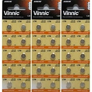 Vinnic Ag3 L736 192 Alkaline Battery 30 Pack Used In Watches, Calculators, Toys, Lasers, Clocks