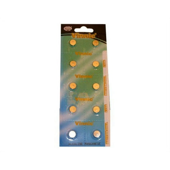 Vinnic L736-C10-Ag3 Alkaline Manganese Button (Pack Of 10) Cells