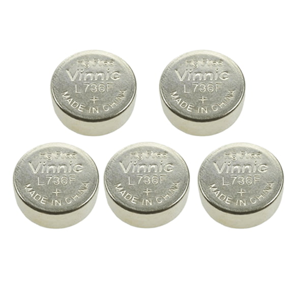 Vinnic L736 / LR41 Micro Alkaline Coin Cell Battery (Qty of 5 Loose) 1.55v 190mah