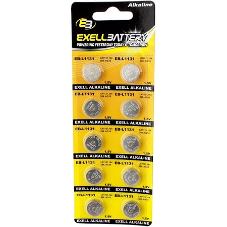 Vinnic Size LR54 V389 389 AG10 L1131 Alkaline Watch Battery x 10