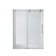 thumbnail image 1 of Vinnova 312056-SS-BN 56 x 78 in. Villena Single Sliding Frameless Shower Door, Brushed Nickel, 1 of 7