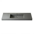 thumbnail image 1 of Vinnova Design Rectangular Grey Finish Composite Granite Stone Console Bathroom Vanity Sink, 1 of 6