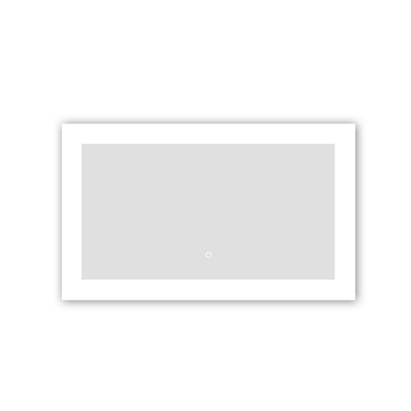 Vinnova Callista 40'' Rectangle LED Bathroom Vanity Wall Mirror, Clear