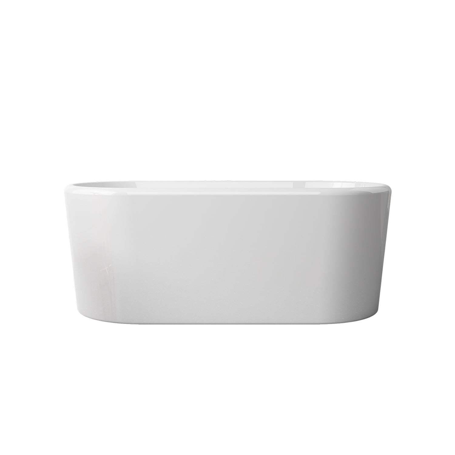Caserta 67'' White Acrylic Freestanding Soaking Bathtub