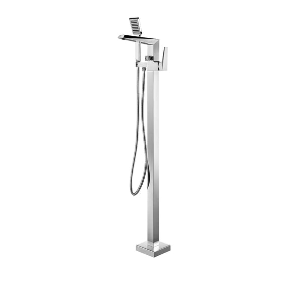 Vinnova Cypress Freestanding Tub Filler Faucet Polished Chrome
