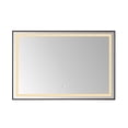 thumbnail image 1 of Vinnova Design 36" Rectangular Aluminum Framed LED Wall Mount Bathroom Vanity Mirror in Black, 1 of 8